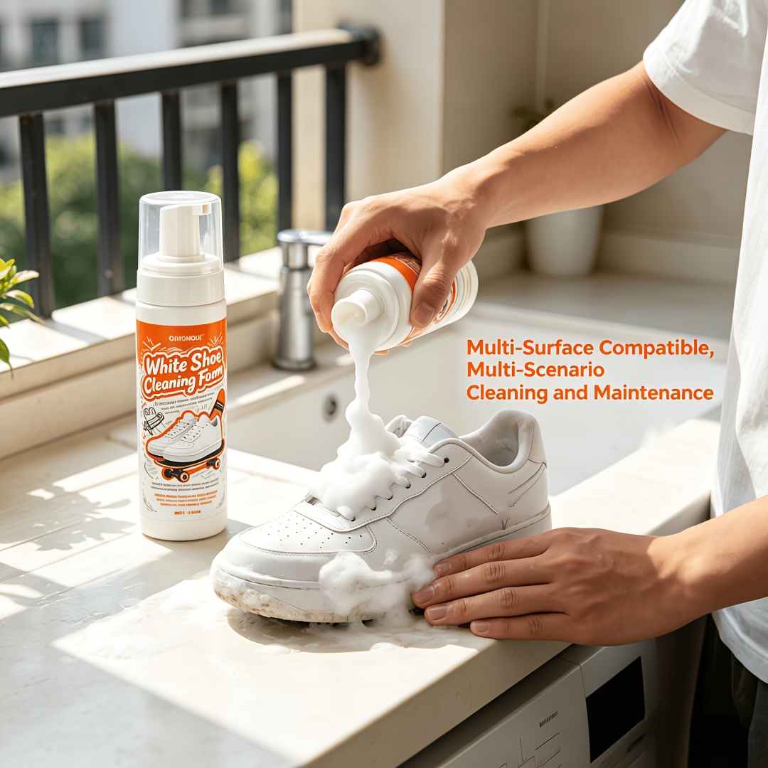 Sneaker Care - Taşınabilir Durulama Gerektirmeyen Beyaz Ayakkabı Temizleyici