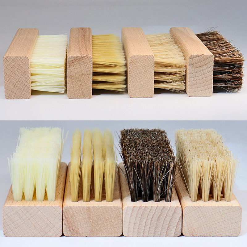 Sneaker Care - Faydalı ahşap saplı ayakkabı fırçası cila